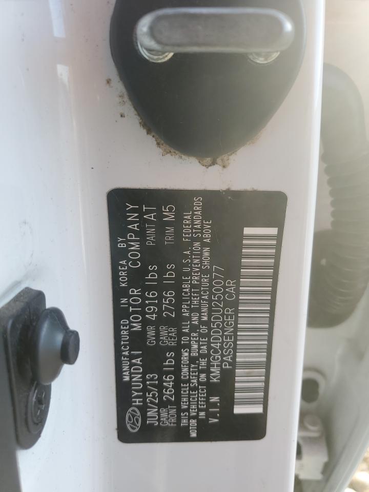 2013 Hyundai Genesis VIN KMHGC4DD5DU250077 Copart auction photo, front end damage thumbnail 14