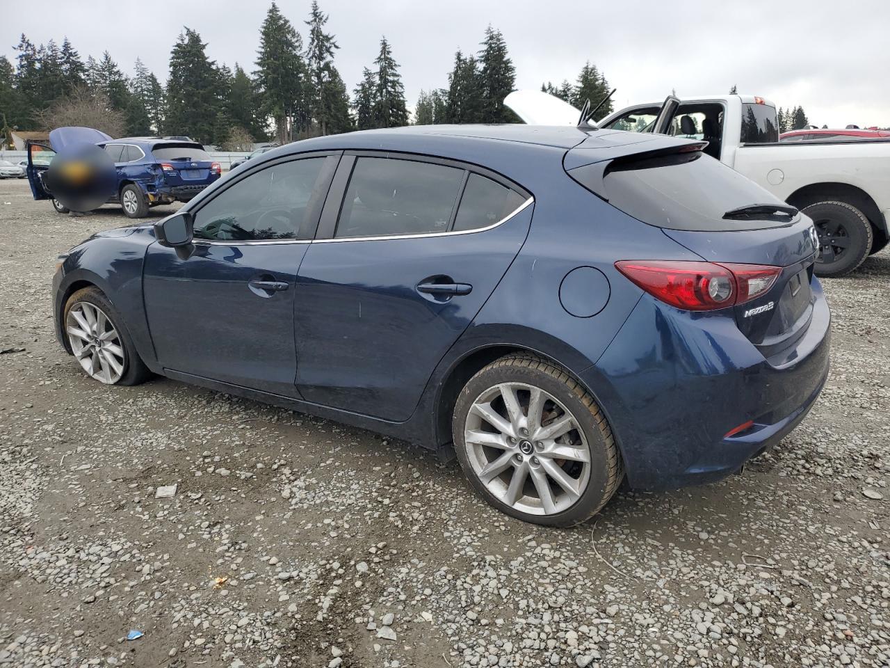 2017 Mazda 3 VIN JM1BN1L70H1102980 Copart auction photo, mechanical damage thumbnail 2