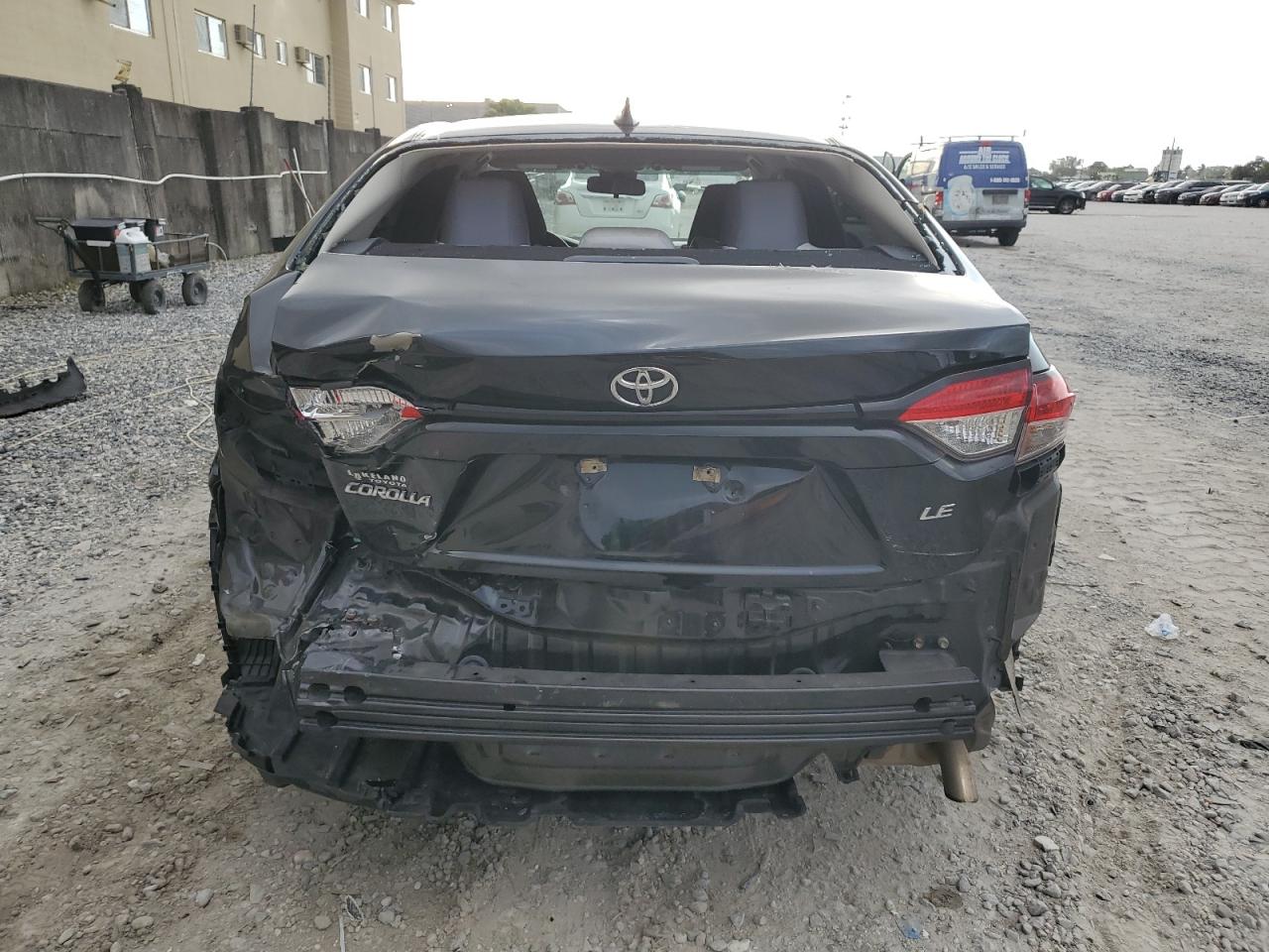 2020 Toyota Corolla VIN 5YFEPRAE7LP031790 Copart auction photo, rear end damage thumbnail 6