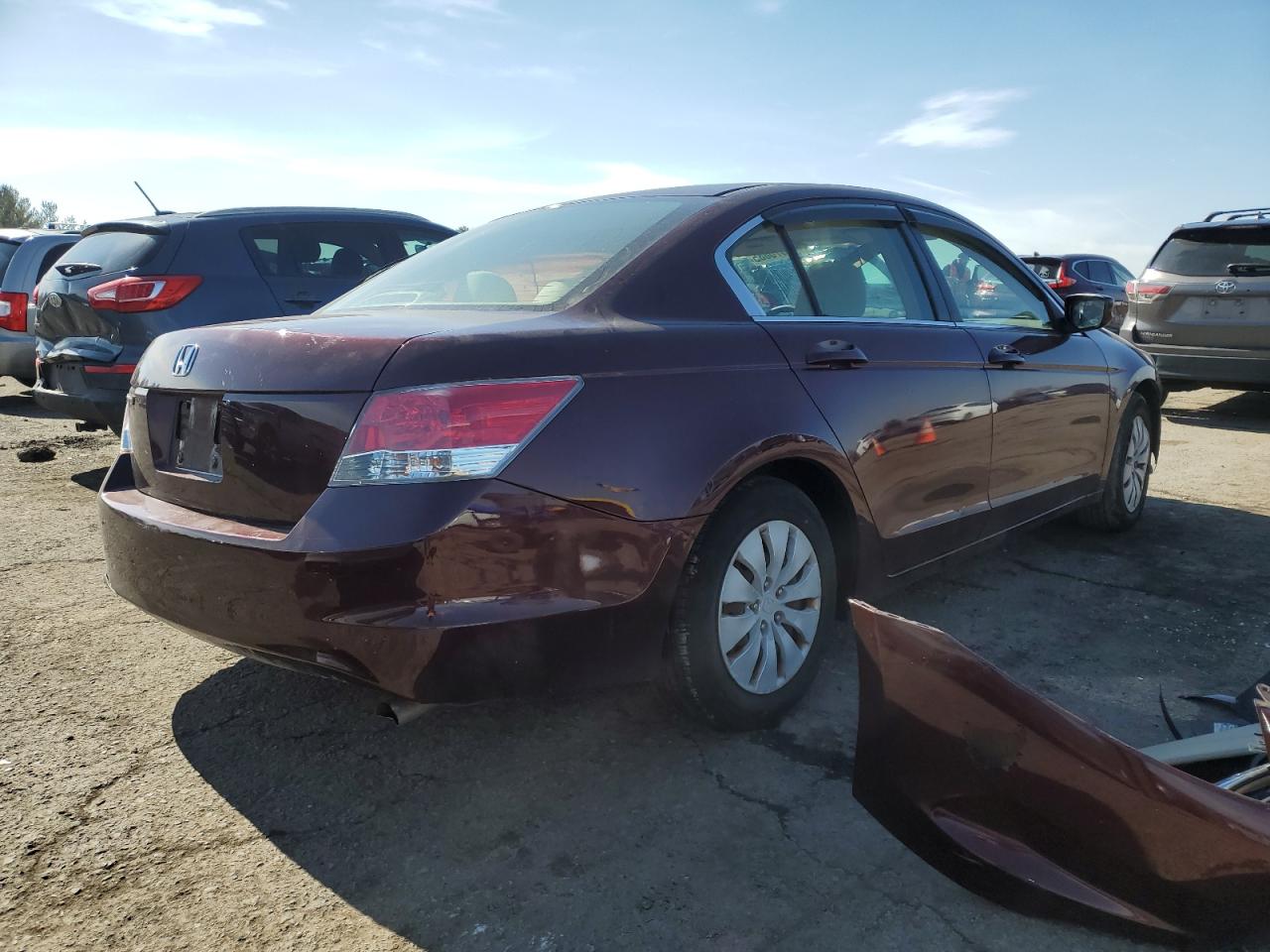2009 Honda Accord VIN 1HGCP26359A128197 Copart auction photo, side / front end damage thumbnail 3