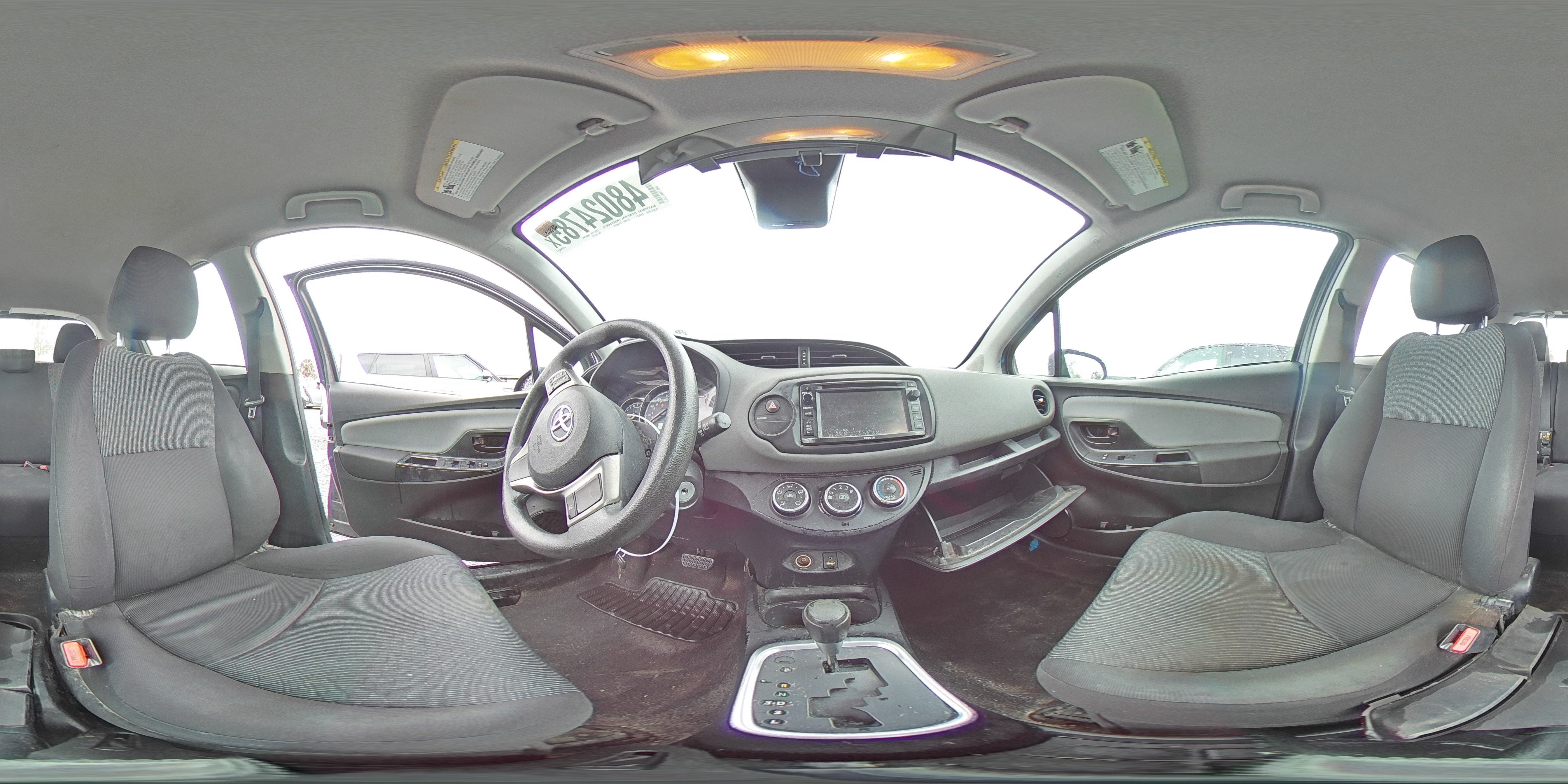 2017 Toyota Yaris VIN VNKKTUD35HA072773 Copart auction photo, front end / side damage thumbnail 13