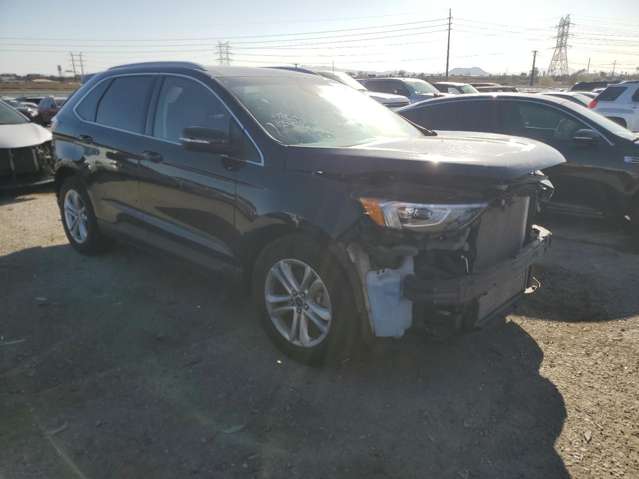 2020 Ford Edge VIN 2FMPK4J91LBA68559 Copart auction photo, front end / rear end damage thumbnail 4