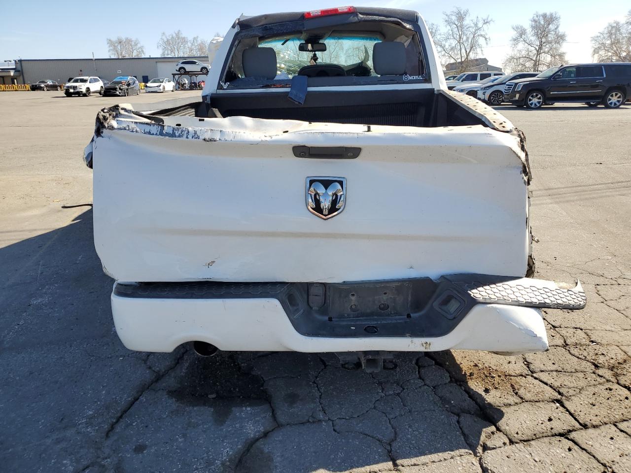 2016 RAM 1500 VIN 3C6JR6AT3GG312011 Copart auction photo, rollover damage thumbnail 6