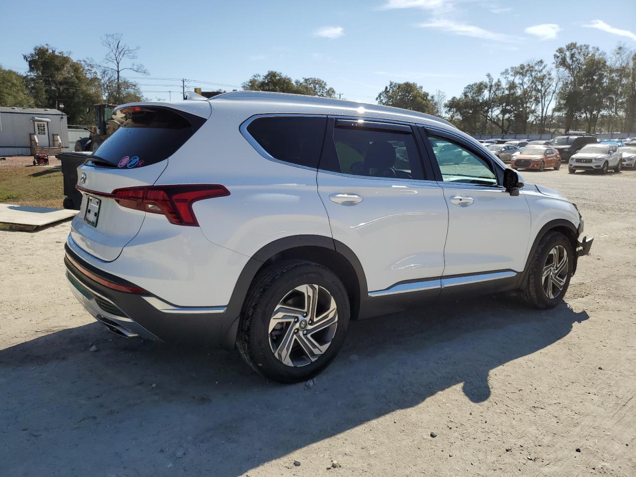 2022 Hyundai Santa Fe VIN 5NMS24AJ7NH431301 Copart auction photo, front end / side damage thumbnail 3