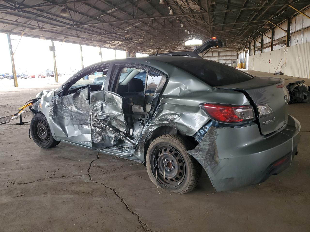 2011 Mazda 3 VIN JM1BL1UF2B1467809 Copart auction photo, all over damage thumbnail 2