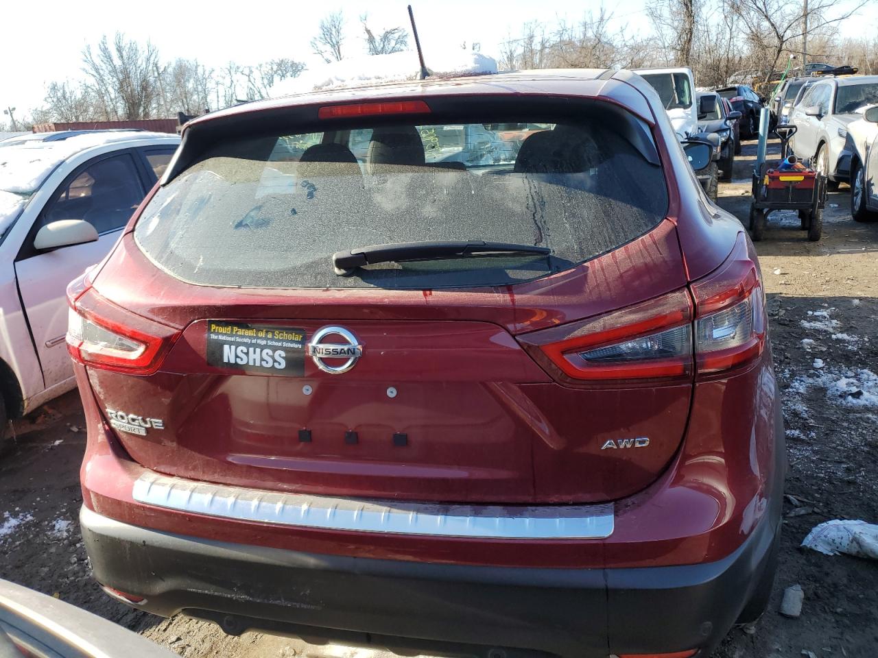 2020 Nissan Rogue VIN JN1BJ1CW4LW390200 Copart auction photo, front end damage thumbnail 6