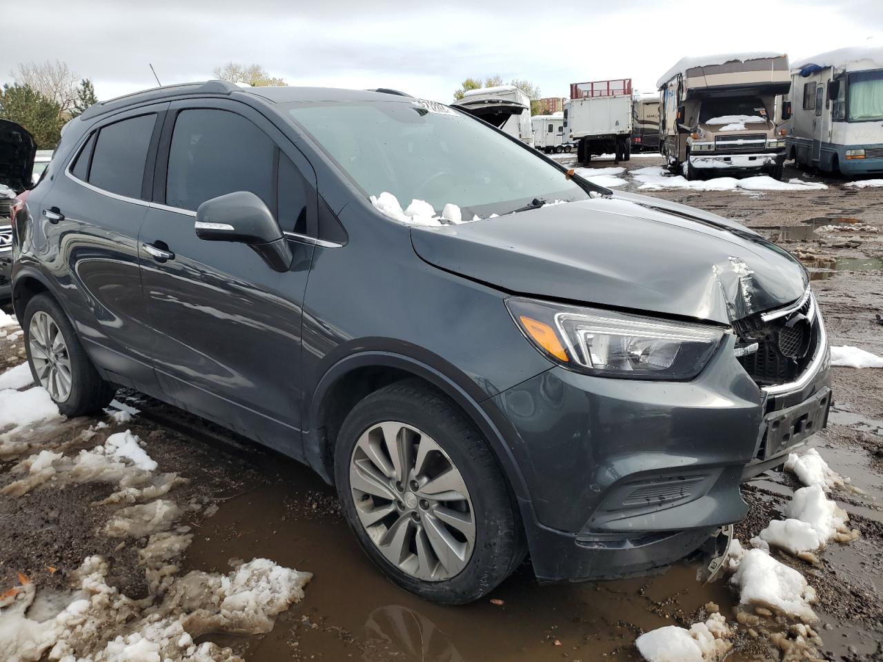 2017 Buick Encore VIN KL4CJASB4HB107545 Copart auction photo, front end damage thumbnail 4