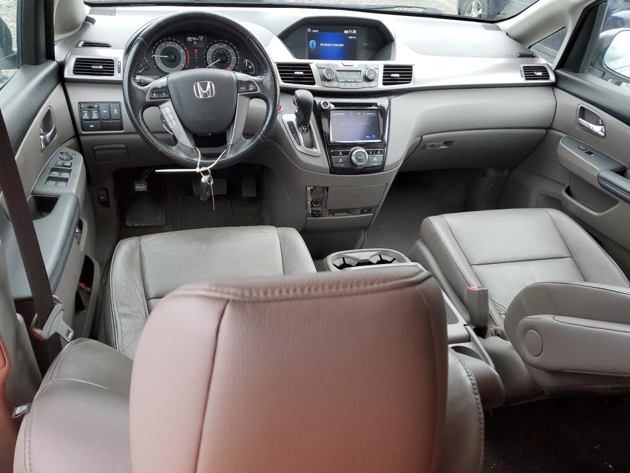 2015 Honda Odyssey VIN 5FNRL5H60FB094850 Copart auction photo, side damage thumbnail 8