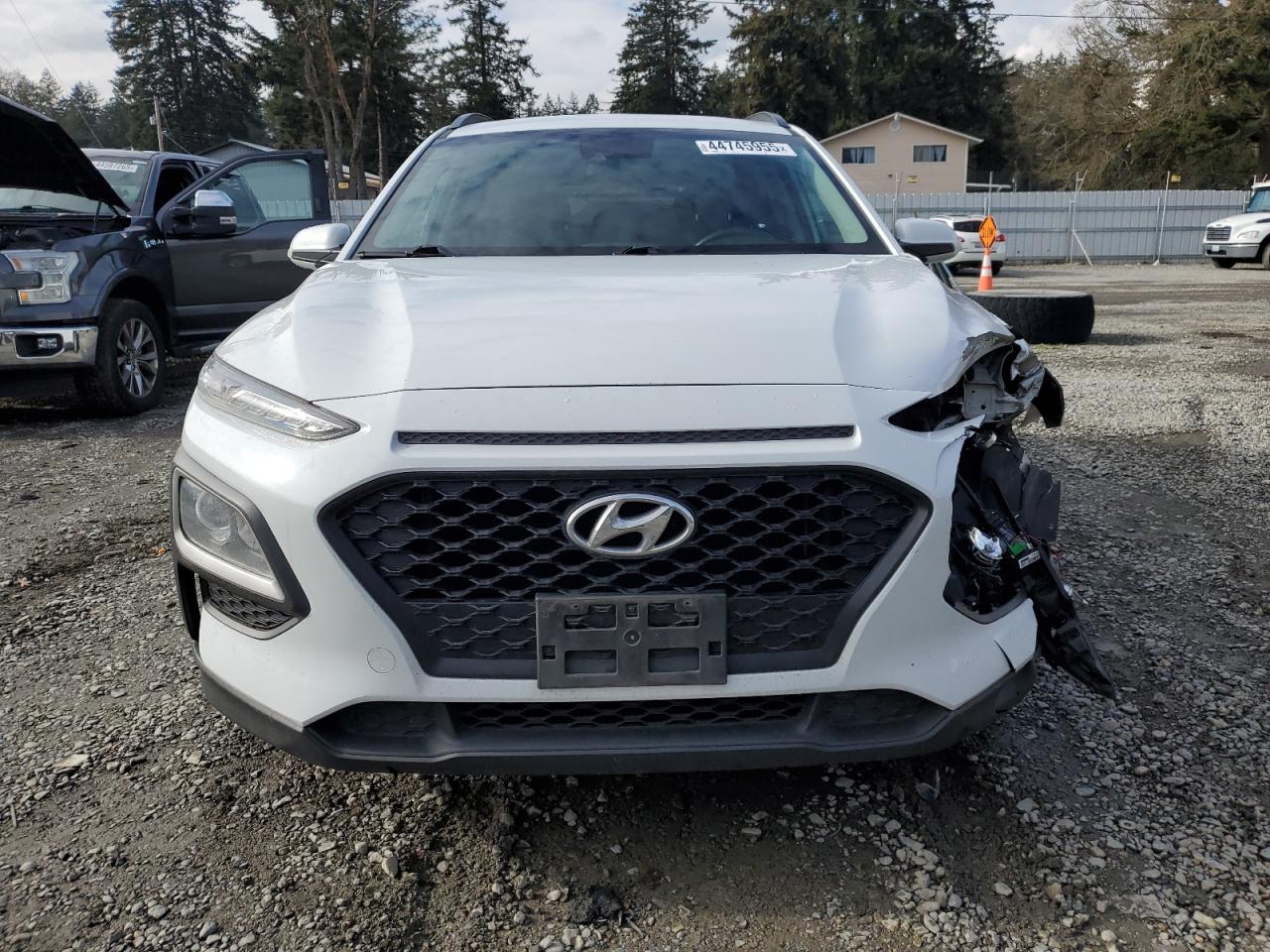 2019 Hyundai Kona VIN KM8K2CAA9KU376053 Copart auction photo, front end damage thumbnail 5