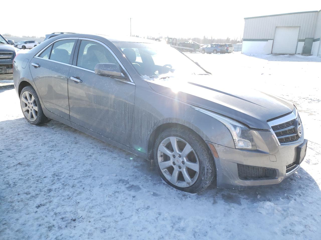 2014 Cadillac ATS VIN 1G6AG5RX5E0179451 Copart auction photo, side / front end damage thumbnail 4