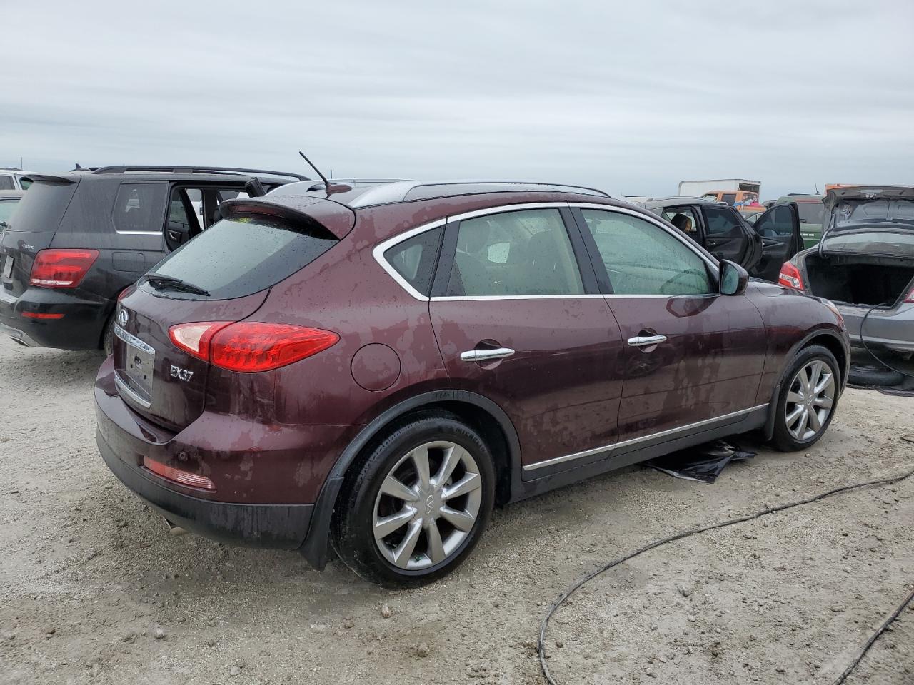 2013 Infiniti EX VIN JN1BJ0HP4DM430686 Copart auction photo, water/flood damage thumbnail 3