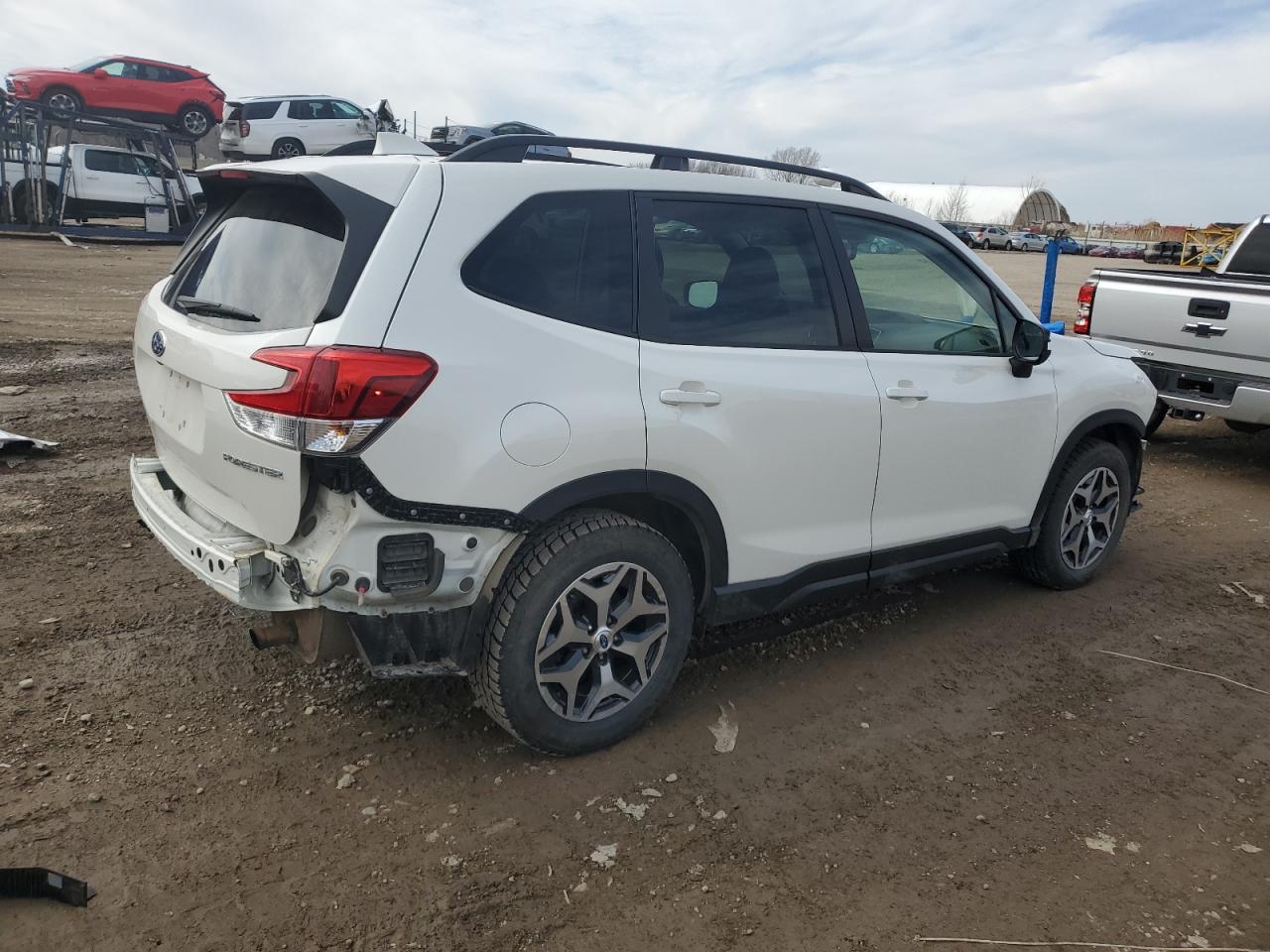 2021 Subaru Forester VIN JF2SKAFC5MH436572 Copart auction photo, front end / rear end damage thumbnail 3