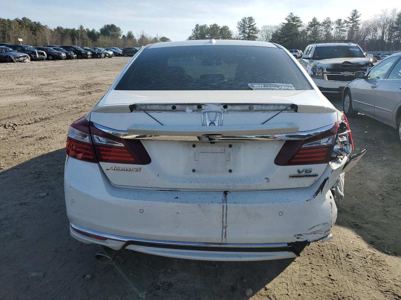 2016 Honda Accord VIN 1HGCR3F95GA011530 Copart auction photo, front end / rear end damage thumbnail 6