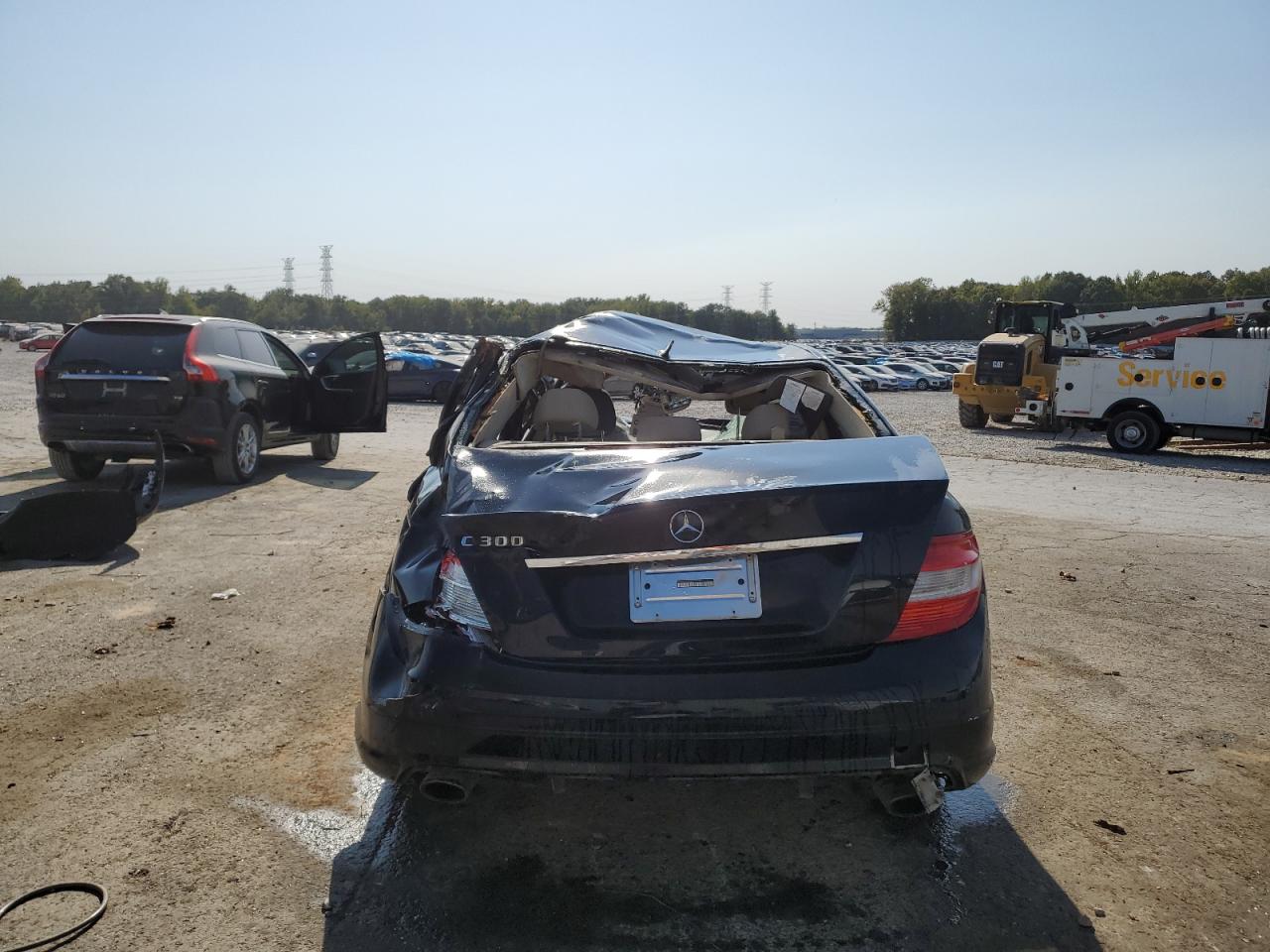 2011 Mercedes-Benz C-klasse VIN WDDGF5EB3BA441094 Copart auction photo, rollover / replaced vin damage thumbnail 6