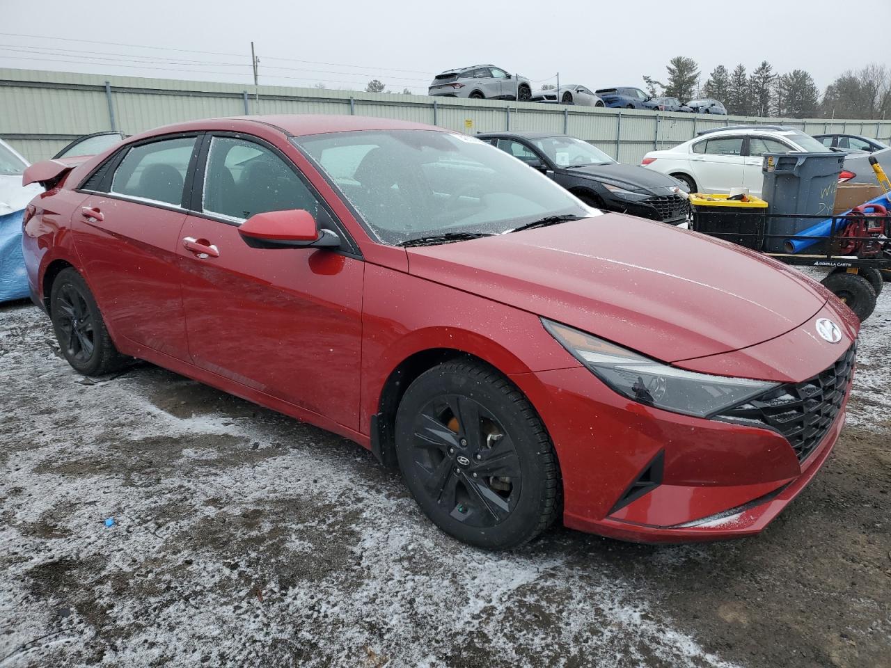2022 Hyundai Elantra VIN KMHLM4AJXNU017156 Copart auction photo, undercarriage damage thumbnail 4