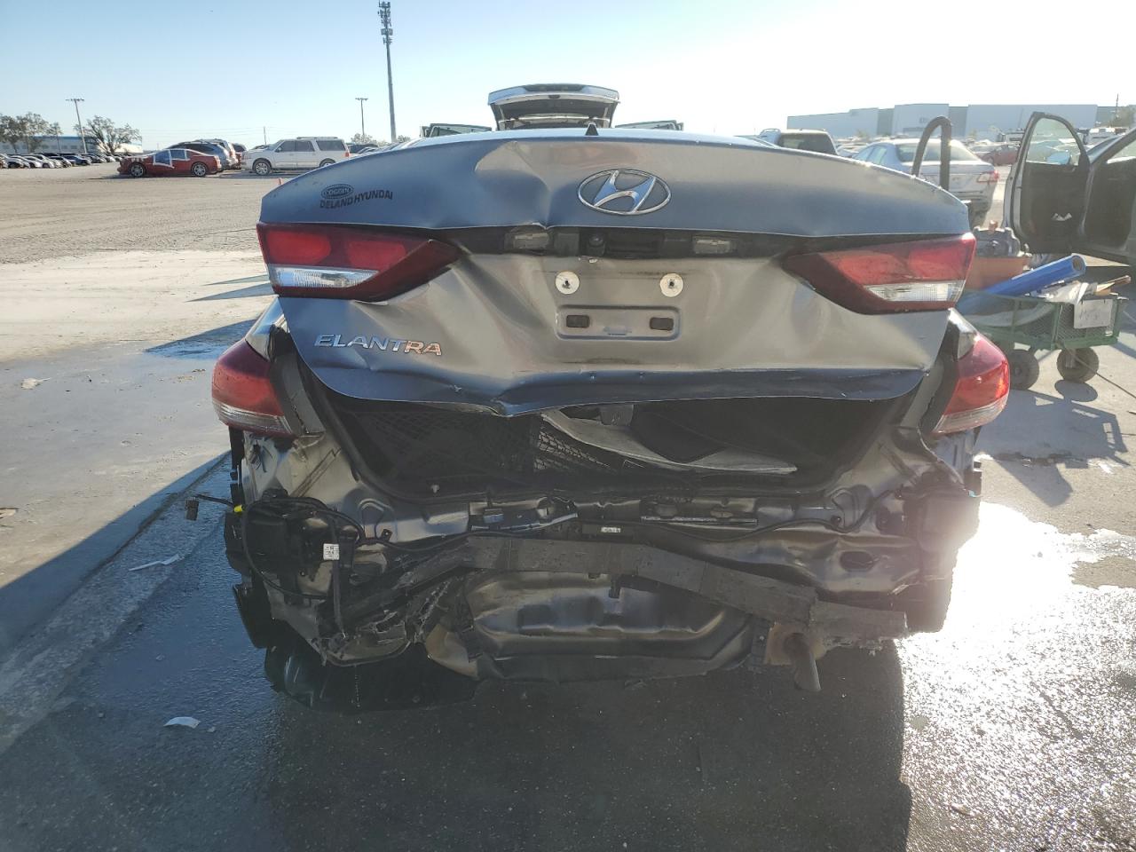 2018 Hyundai Elantra VIN 5NPD84LF3JH327420 Copart auction photo, rear end damage thumbnail 6
