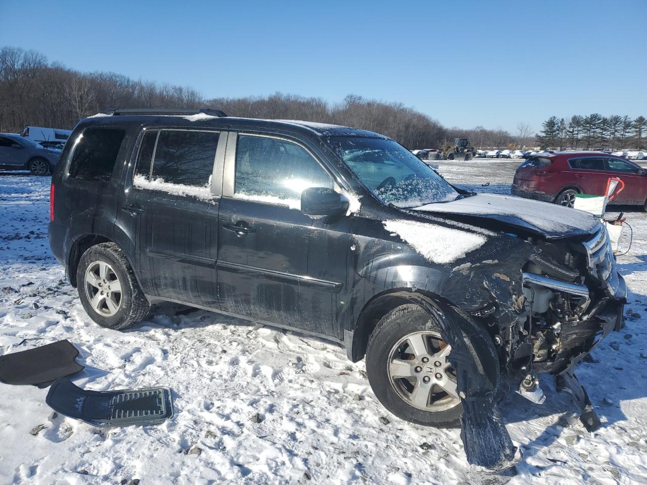 2011 Honda Pilot VIN 5FNYF4H51BB077263 Copart auction photo, front end damage thumbnail 4