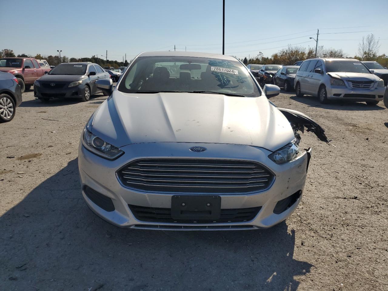 2015 Ford Fusion VIN 3FA6P0G79FR291184 Copart auction photo, front end / undercarriage damage thumbnail 5