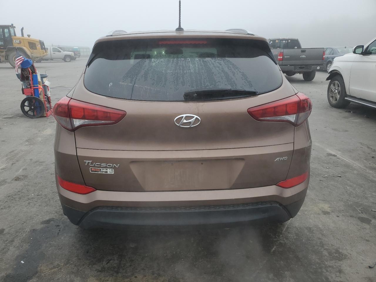 2017 Hyundai Tucson VIN KM8J3CA45HU454307 Copart auction photo, front end / side damage thumbnail 6