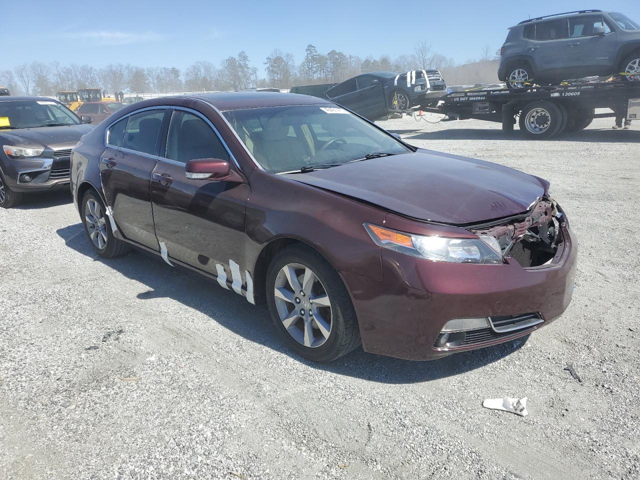 2012 Acura TL VIN 19UUA8F52CA016622 Copart auction photo, front end damage thumbnail 4
