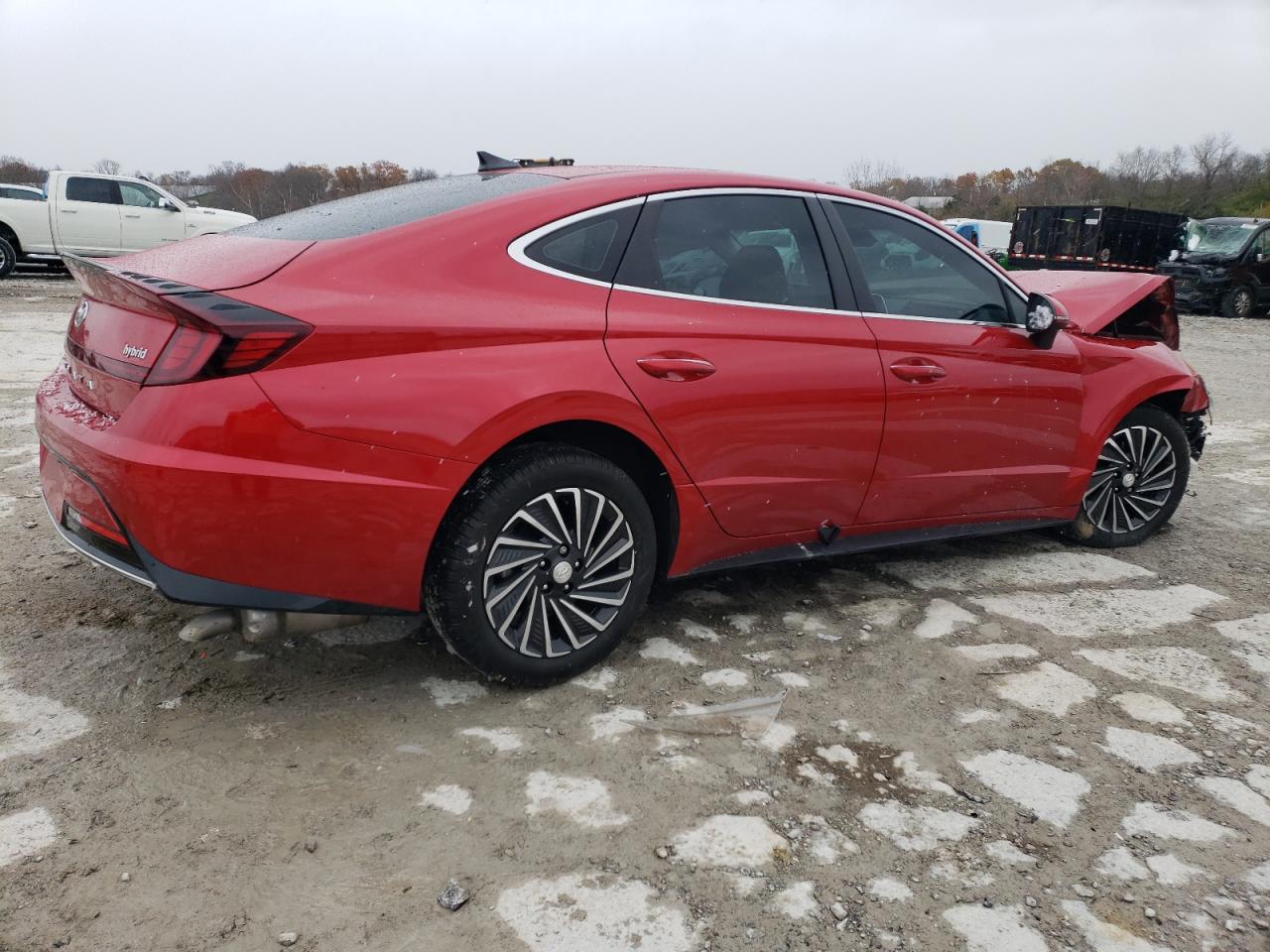 2021 Hyundai Sonata VIN KMHL34JJ5MA032277 Copart auction photo, front end damage thumbnail 3