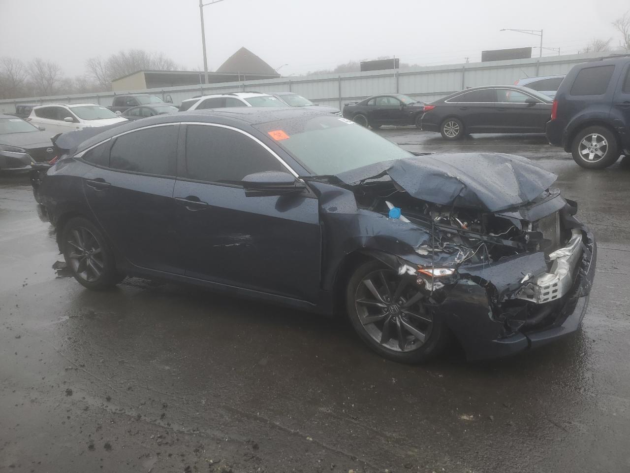 2020 Honda Civic VIN 19XFC1F33LE017282 Copart auction photo, front end / rear end damage thumbnail 4
