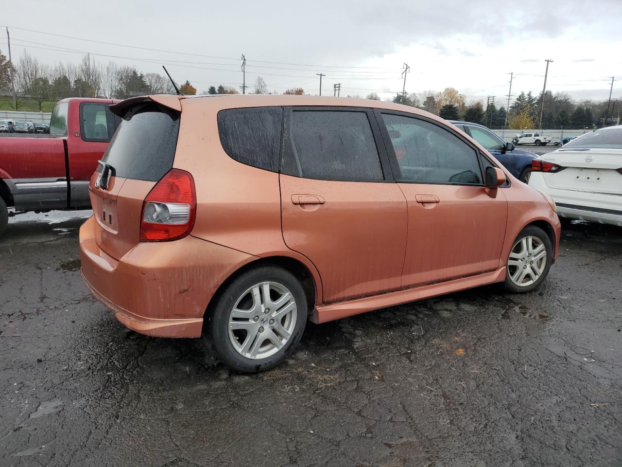 2008 Honda Fit VIN JHMGD38668S070341 Copart auction photo, front end / undercarriage damage thumbnail 3