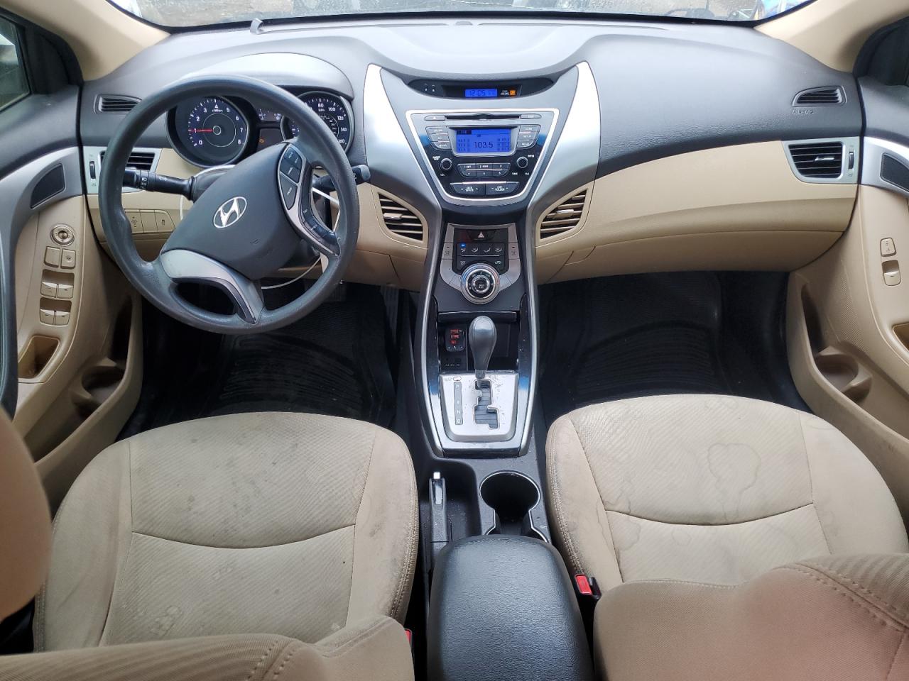 2013 Hyundai Elantra VIN 5NPDH4AE1DH265658 Copart auction photo, rear end damage thumbnail 8