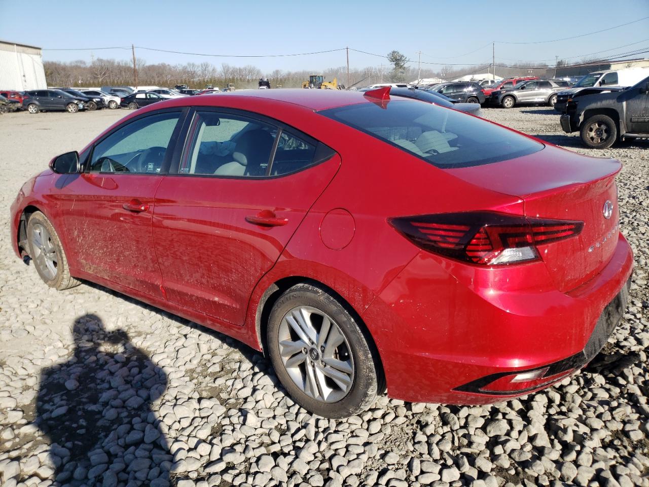 2020 Hyundai Elantra VIN 5NPD84LF9LH587078 Copart auction photo, front end / side damage thumbnail 2
