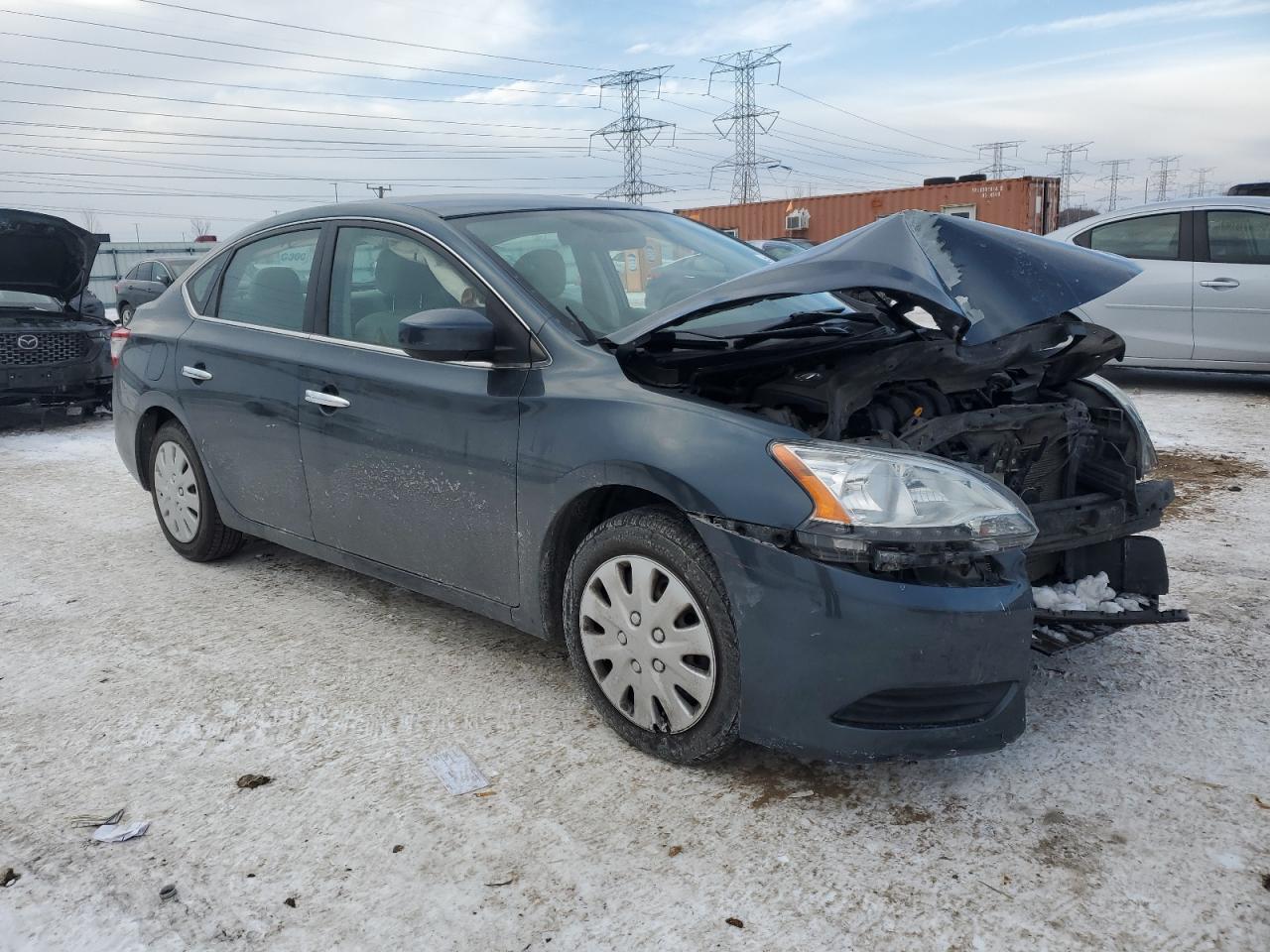 2015 Nissan Sentra VIN 3N1AB7AP1FY229145 Copart auction photo, front end / mechanical damage thumbnail 4