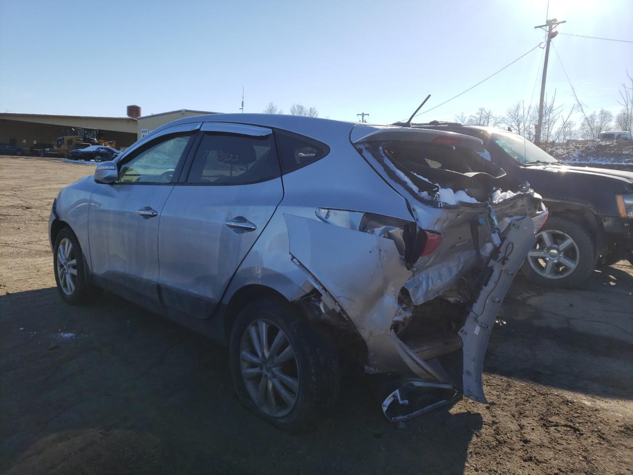 2012 Hyundai Tucson VIN KM8JUCAC6CU454054 Copart auction photo, rear end / front end damage thumbnail 2