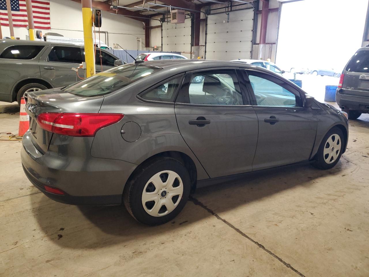 2017 Ford Focus VIN 1FADP3E24HL240869 Copart auction photo, front end / side damage thumbnail 3