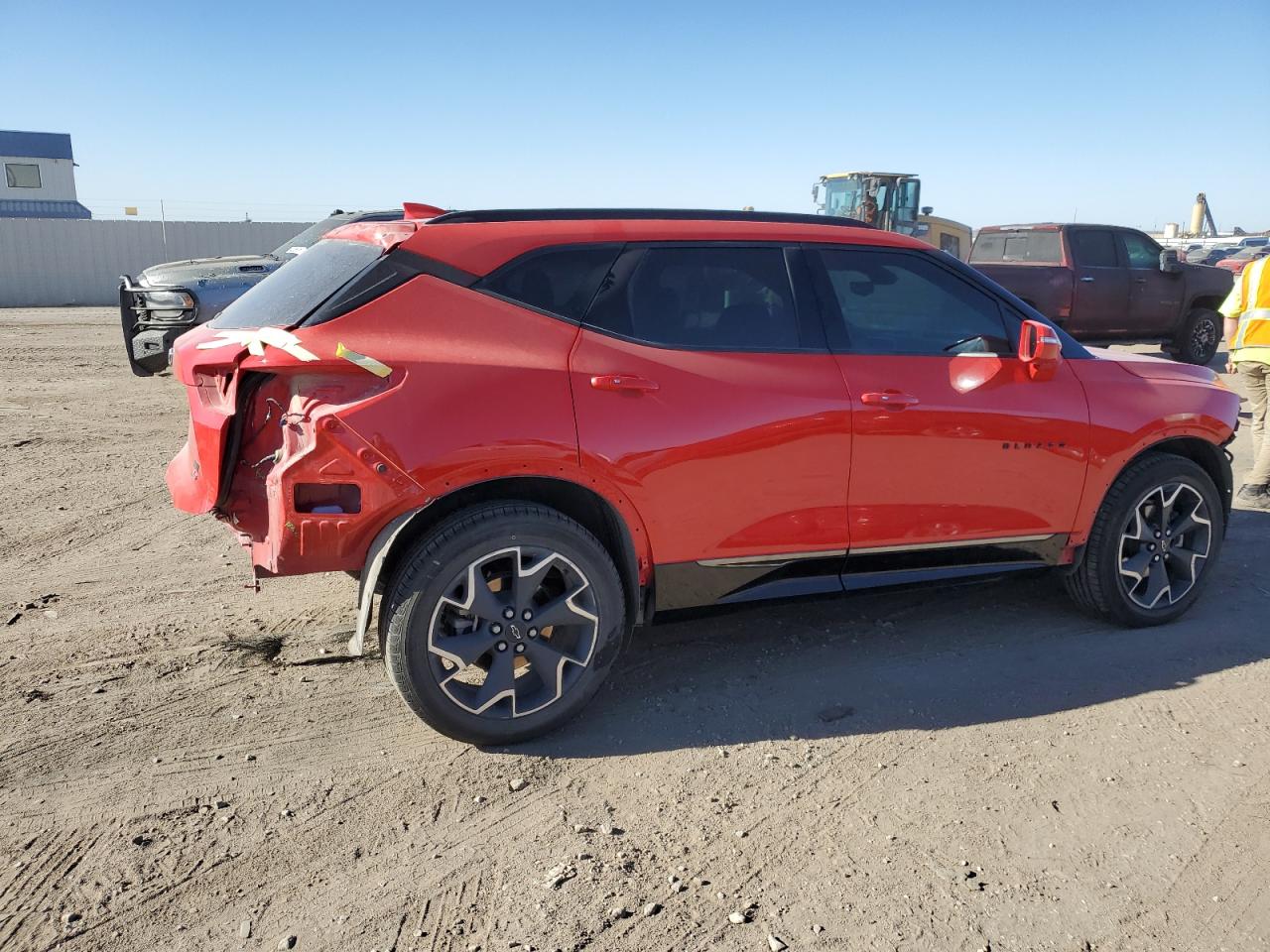 2020 Chevrolet Blazer VIN 3GNKBKRSXLS662109 Copart auction photo, rear end / front end damage thumbnail 3
