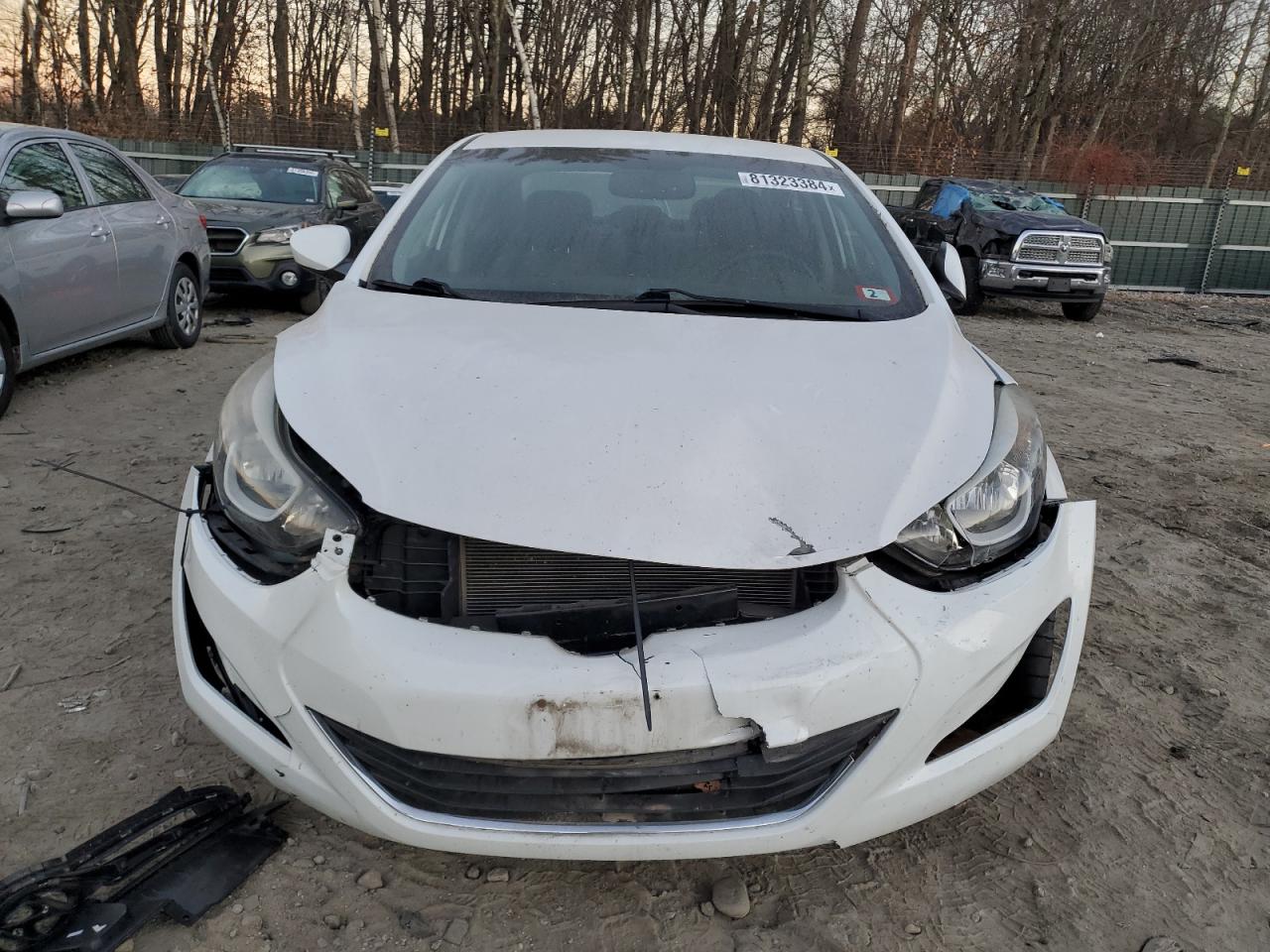 2016 Hyundai Elantra VIN 5NPDH4AE1GH721629 Copart auction photo, front end / minor dent/scratches damage thumbnail 5