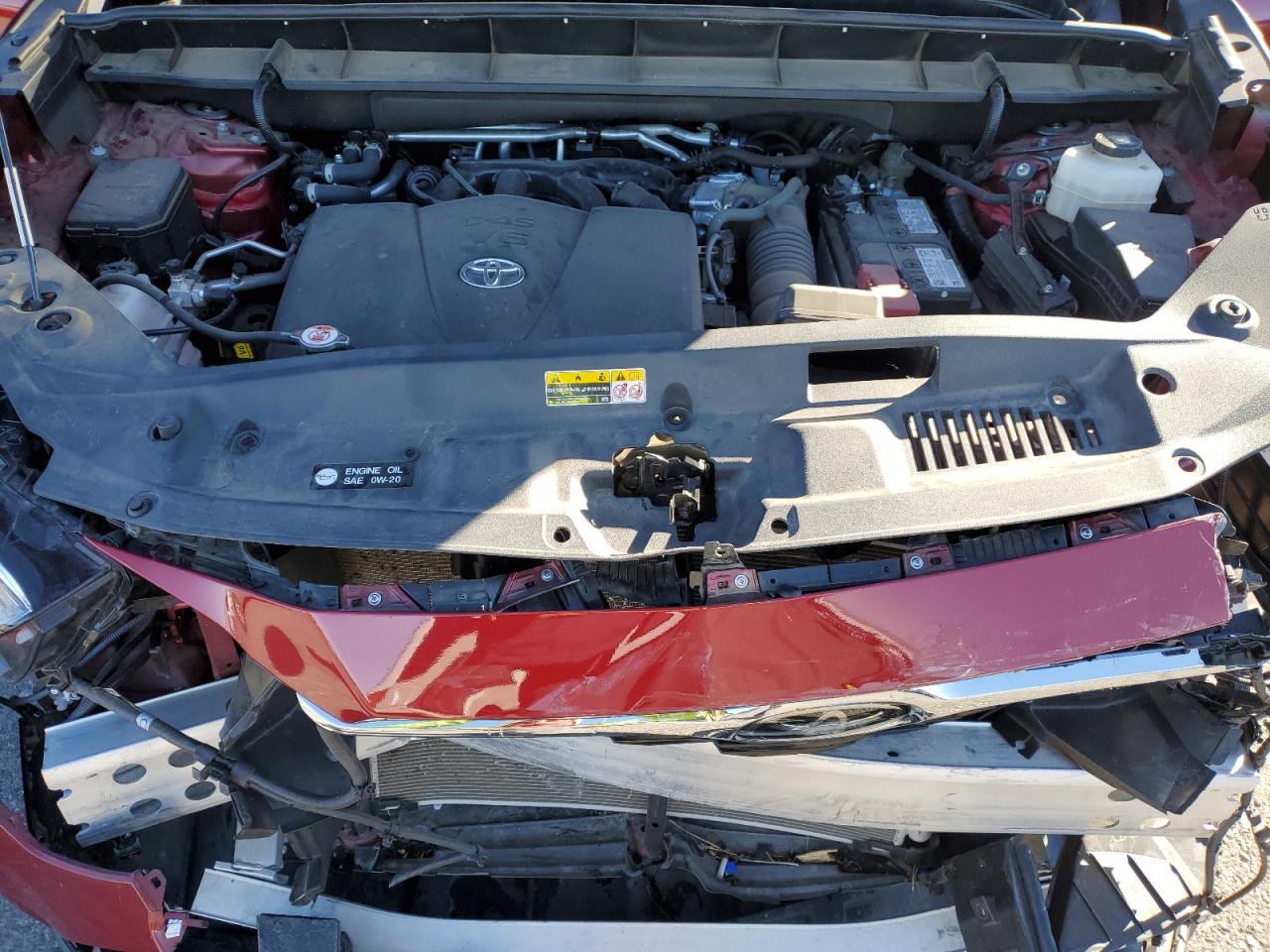 2022 Toyota Highlander VIN 5TDFZRBH2NS192064 Copart auction photo, front end damage thumbnail 13