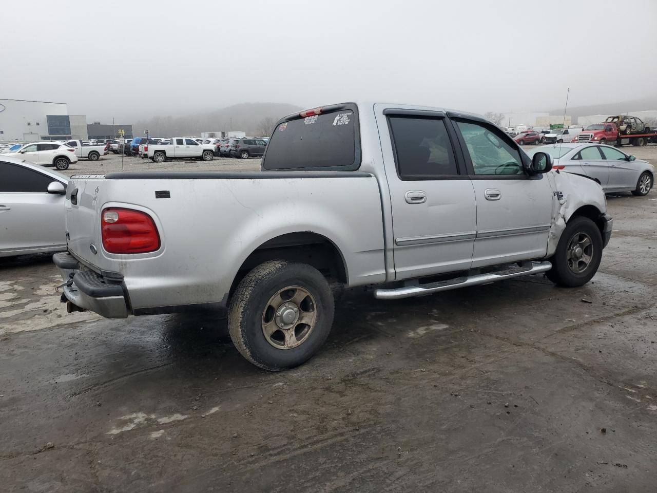 2002 Ford F-150 VIN 1FTRW07L82KD06604 Copart auction photo, burn damage thumbnail 3