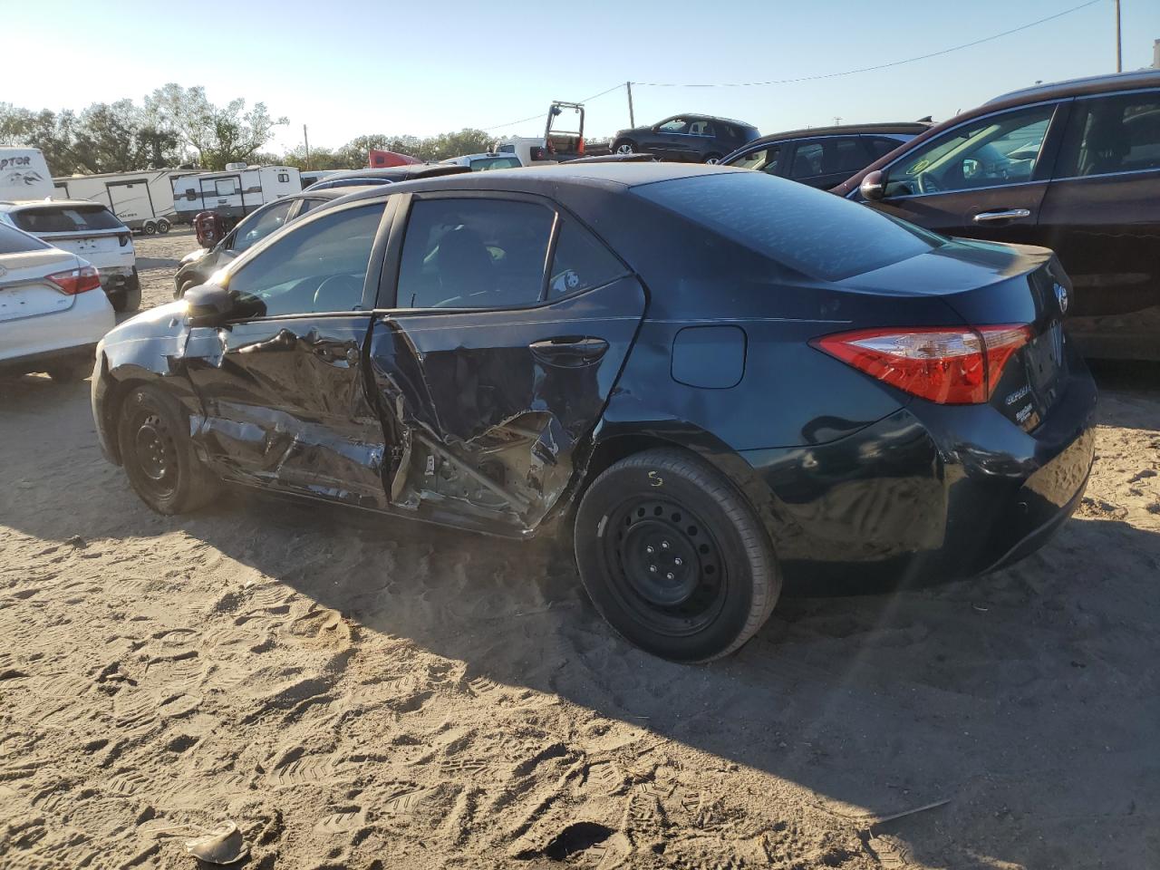2017 Toyota Corolla VIN 5YFBURHE0HP733314 Copart auction photo, side / minor dent/scratches damage thumbnail 2
