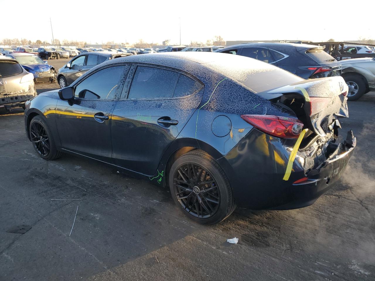 2018 Mazda 3 VIN 3MZBN1U79JM177617 Copart auction photo, rear end damage thumbnail 2