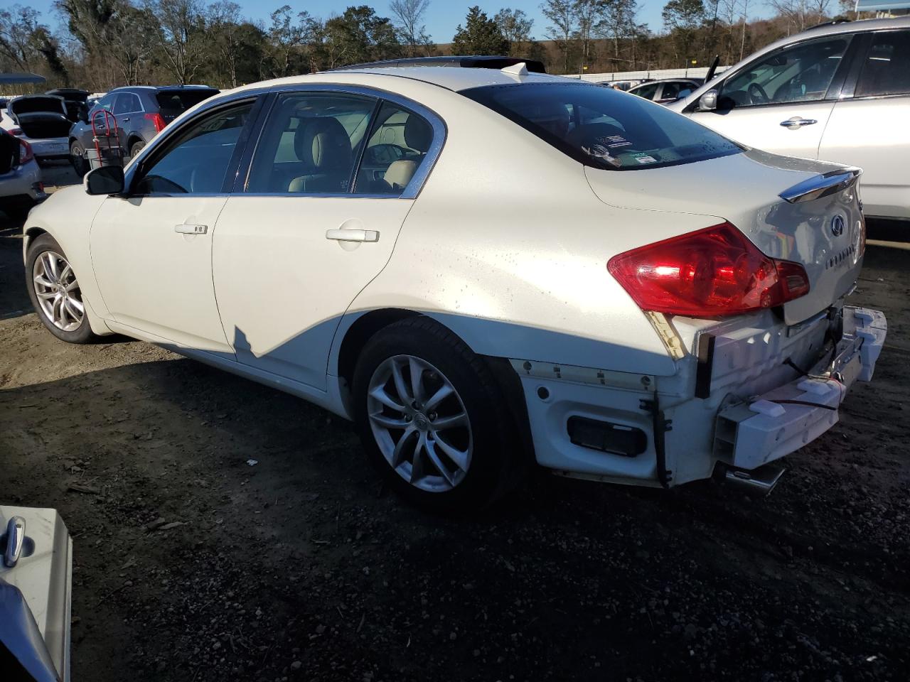 2008 Infiniti G VIN JNKBV61E38M221666 Copart auction photo, rear end / side damage thumbnail 2