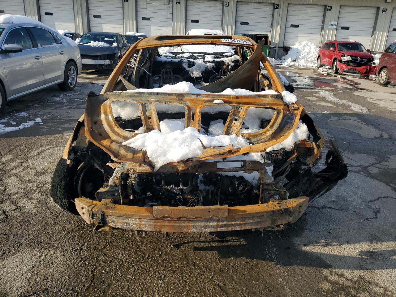 2016 Hyundai Elantra VIN KMHDH4AE6GU527857 Copart auction photo, burn - engine / burn - interior damage thumbnail 5