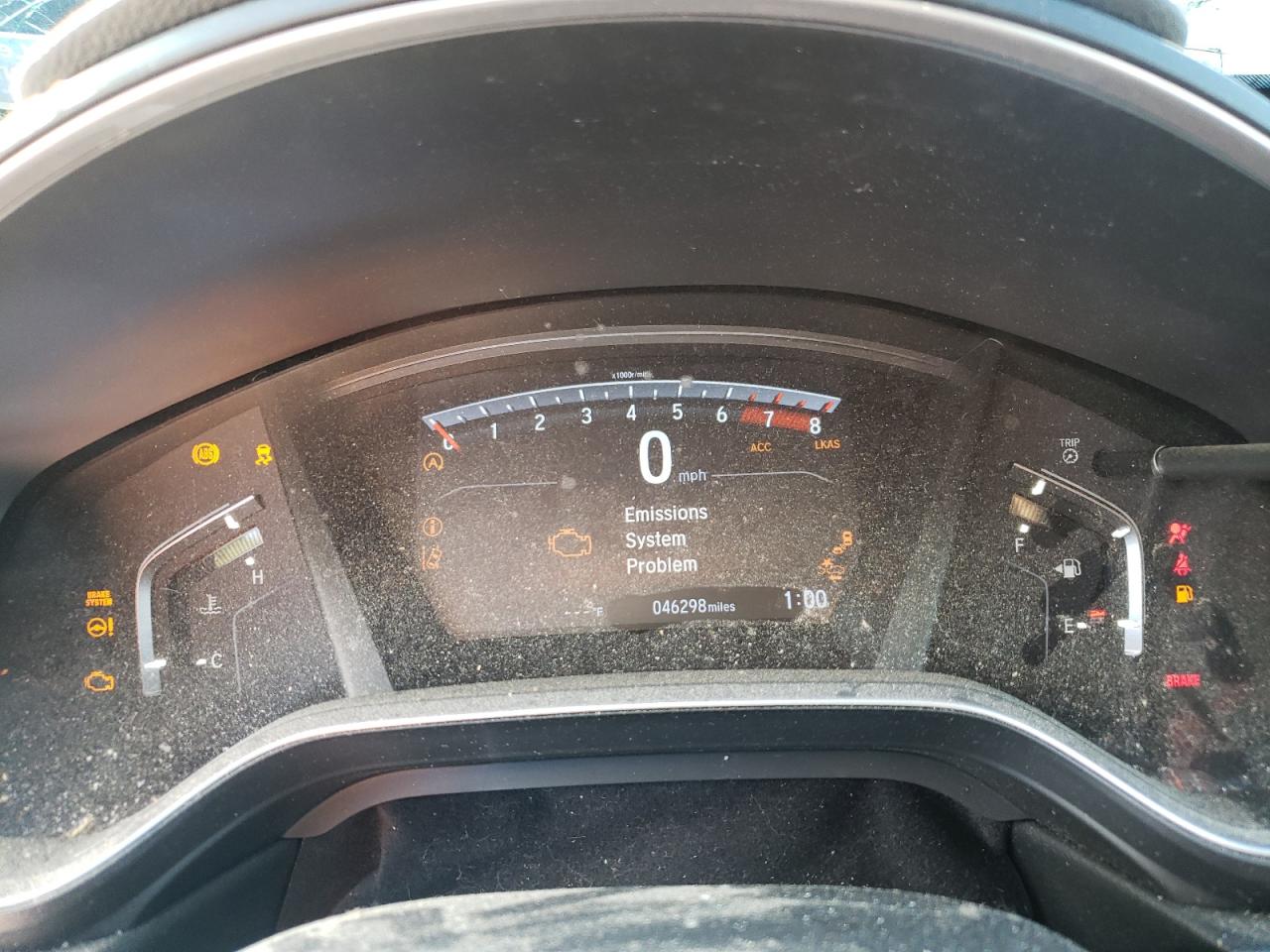 2020 Honda CR-V VIN 2HKRW1H57LH417554 Copart auction photo, front end / side damage thumbnail 9