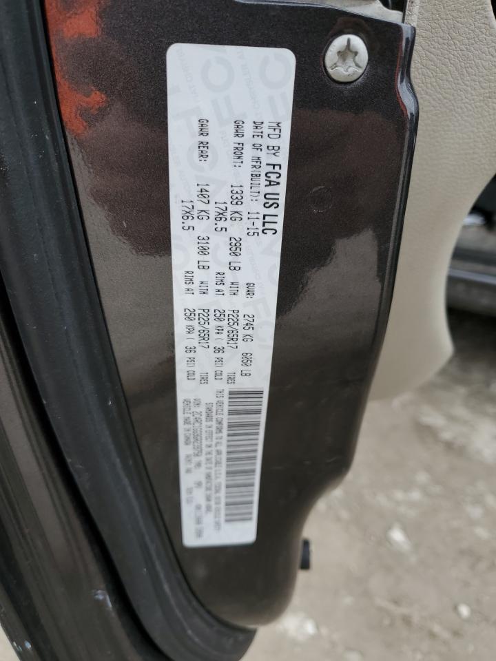 2016 Chrysler Town & Country VIN 2C4RC1GG9GR239750 Copart auction photo, front end damage thumbnail 13