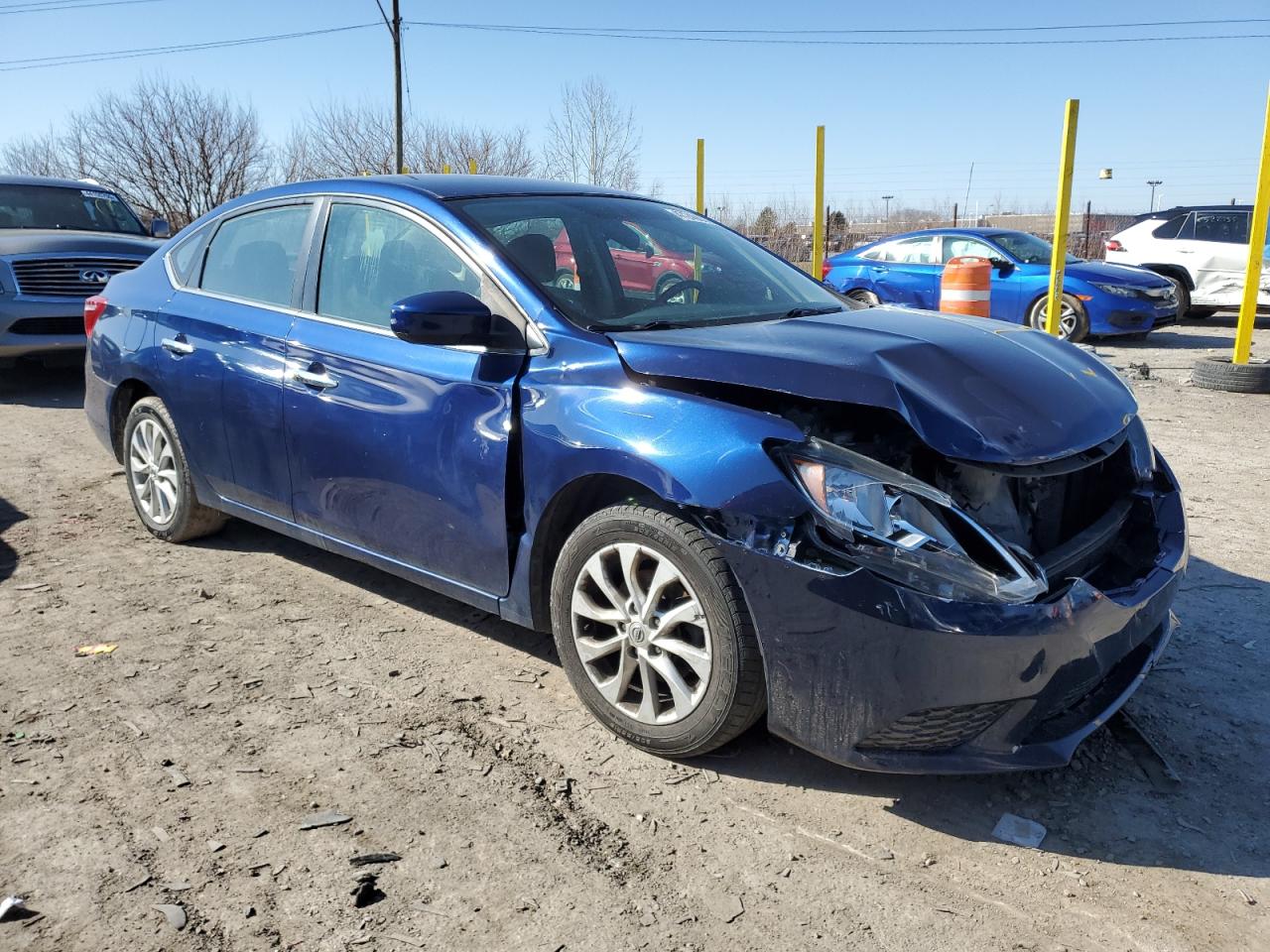 2018 Nissan Sentra VIN 3N1AB7AP0JY265093 Copart auction photo, front end / minor dent/scratches damage thumbnail 4