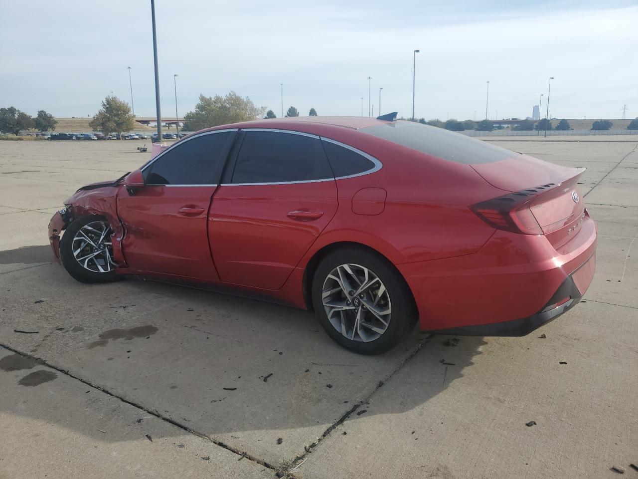 2020 Hyundai Sonata VIN 5NPEF4JA5LH021260 Copart auction photo, front end / side damage thumbnail 2