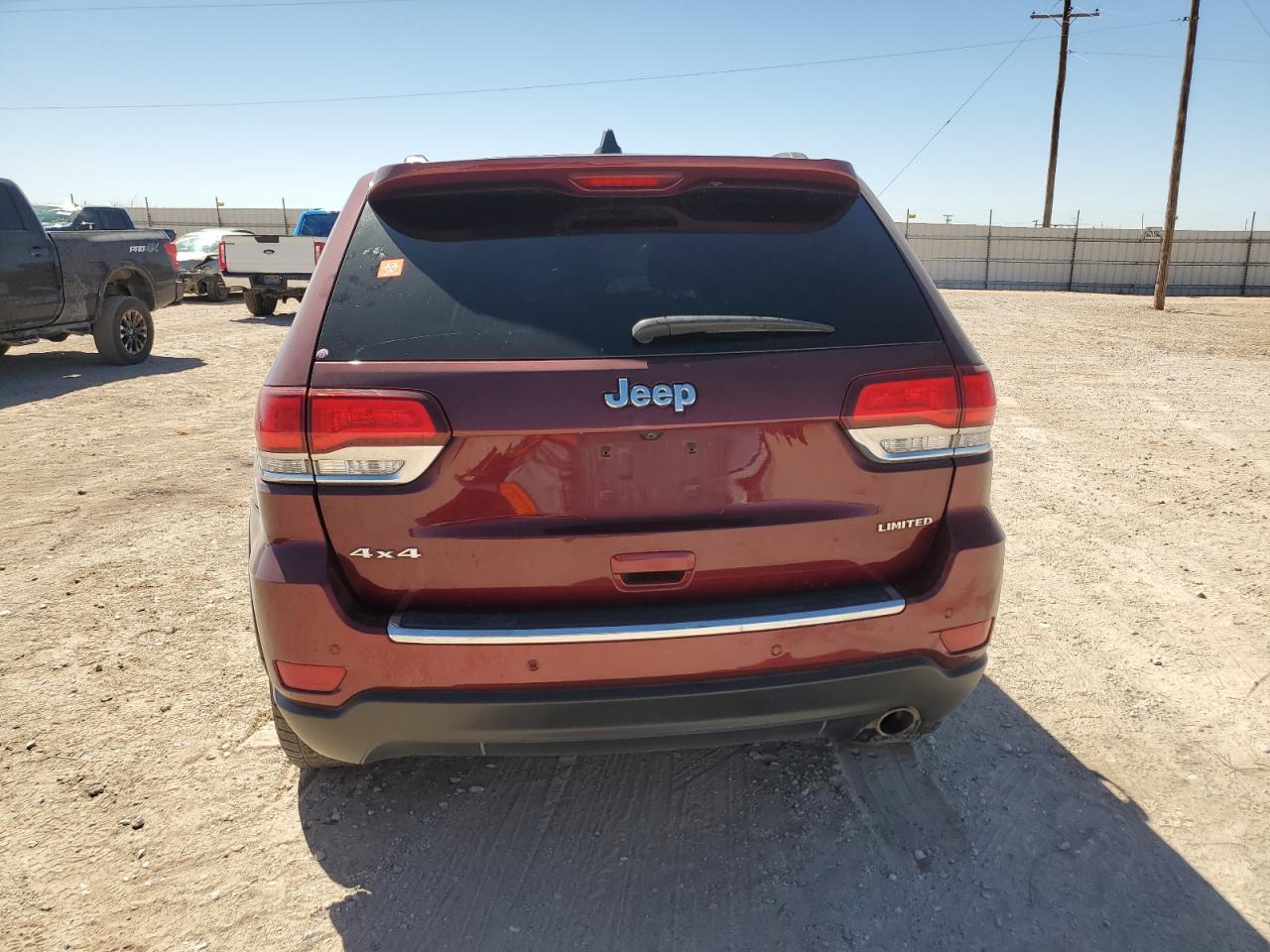 2020 Jeep Grand Cherokee VIN 1C4RJFBG9LC263835 Copart auction photo, front end / side damage thumbnail 6