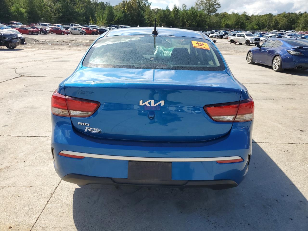 2022 KIA Rio VIN 3KPA24AD3NE471694 Copart auction photo, biohazard/chemical / front end damage thumbnail 6