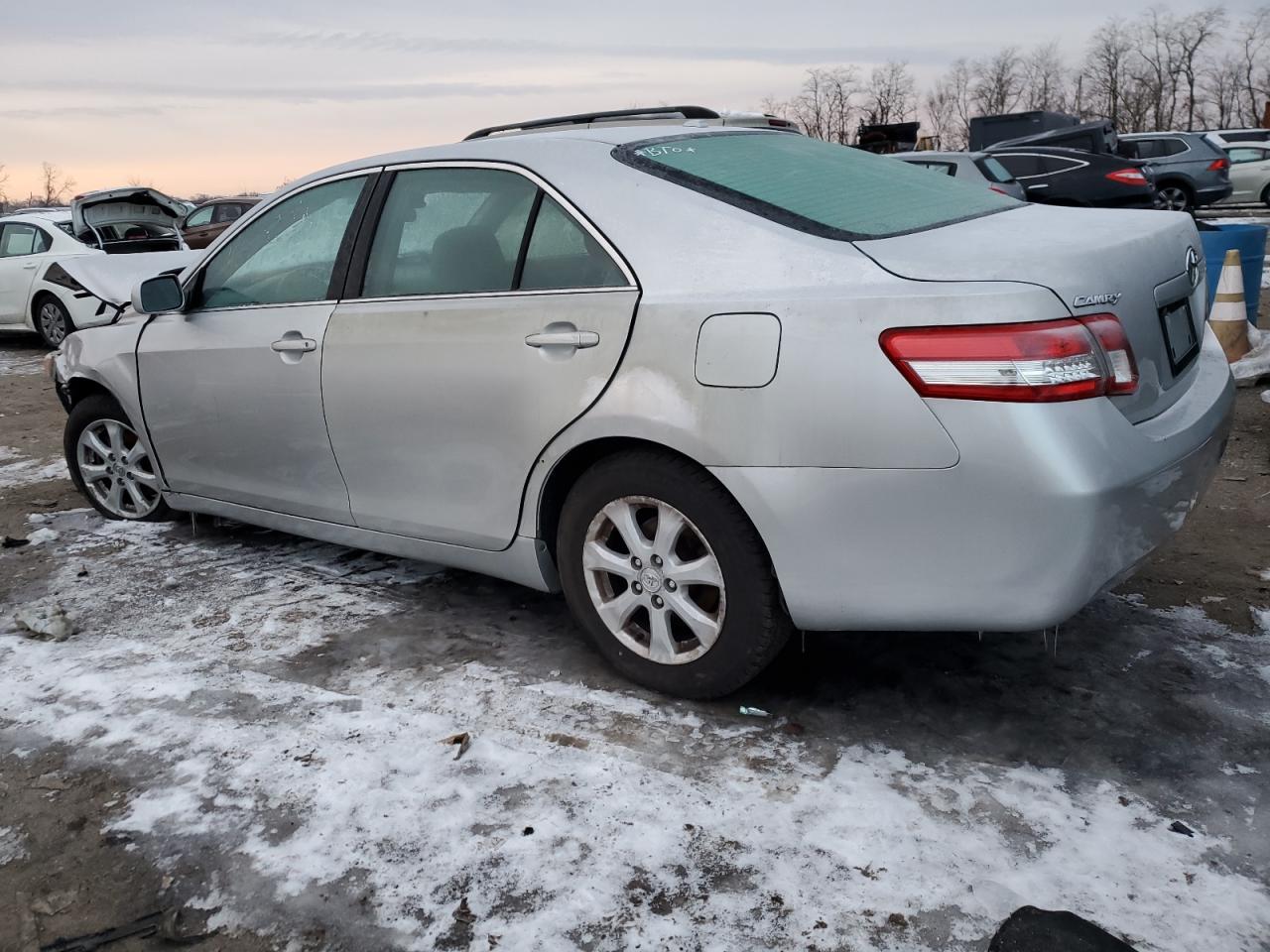 2011 Toyota Camry VIN 4T1BF3EK2BU635666 Copart auction photo, front end / side damage thumbnail 2