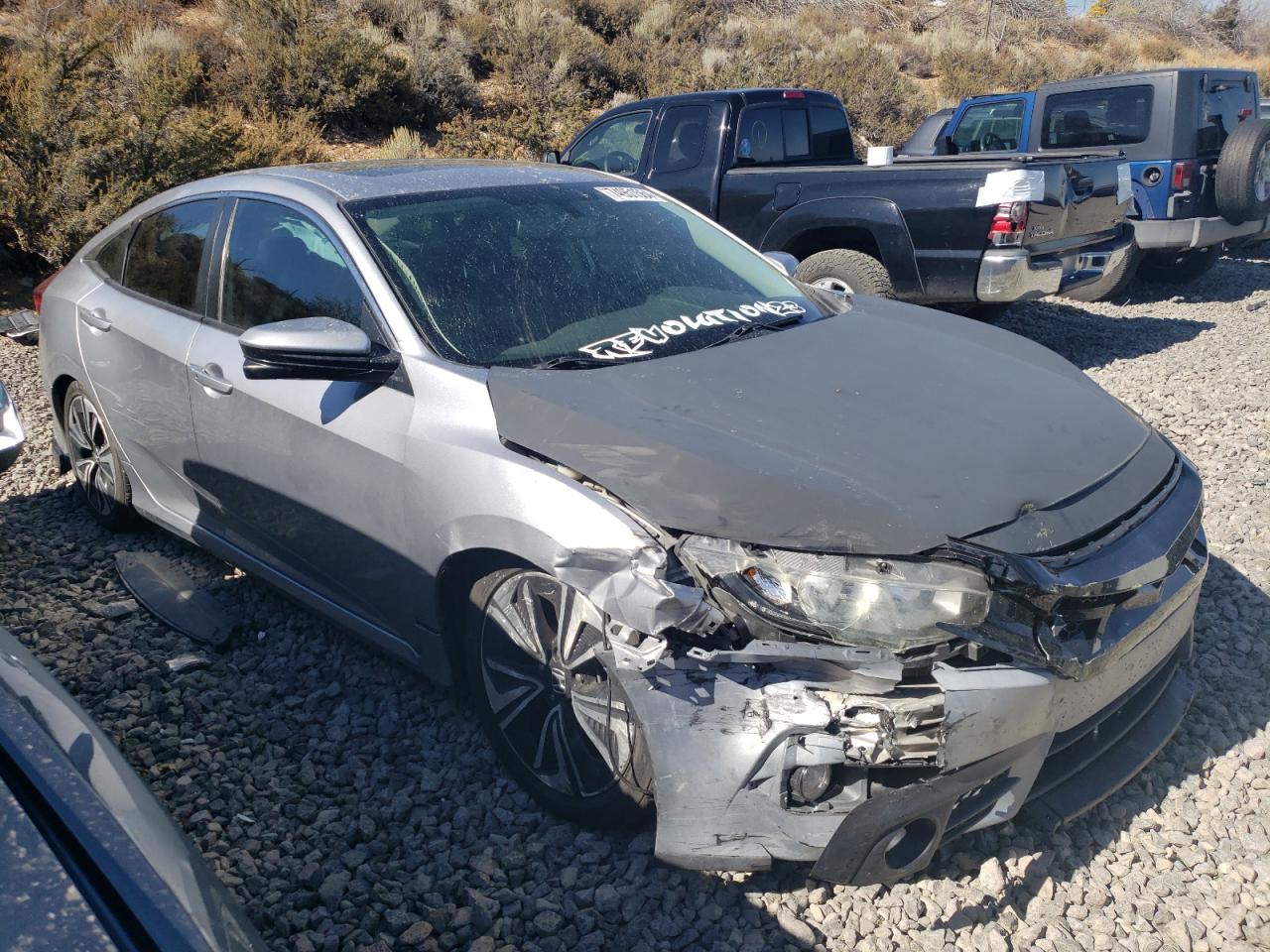 2016 Honda Civic VIN 19XFC1F76GE013901 Copart auction photo, front end damage thumbnail 4