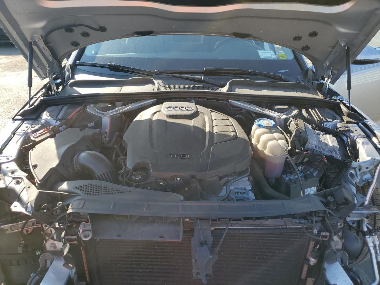 2018 Audi A4 VIN WAUENAF43JN000423 Copart auction photo, front end / side damage thumbnail 11