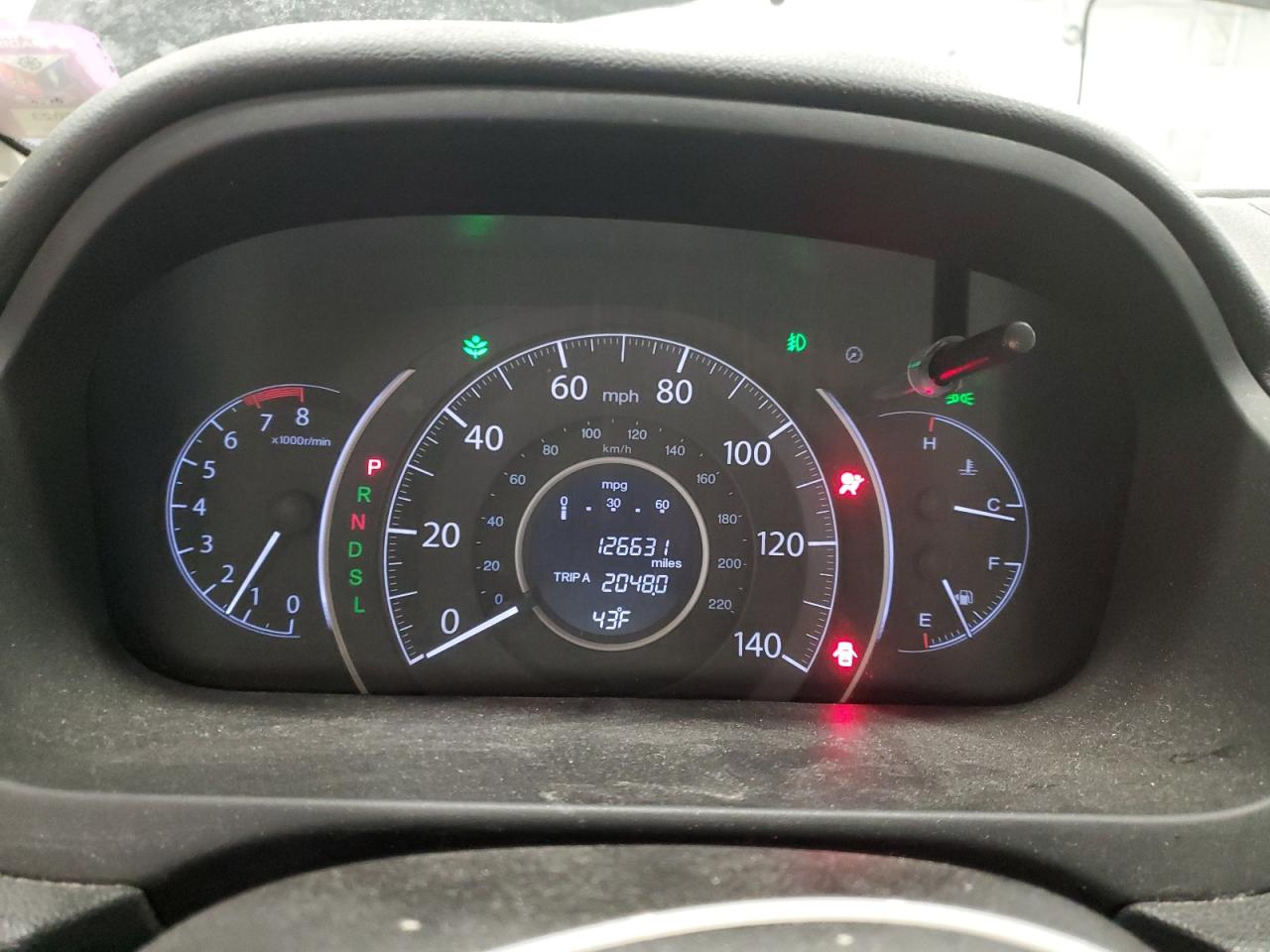 2015 Honda CR-V VIN 2HKRM4H76FH650449 Copart auction photo, side / all over damage thumbnail 9
